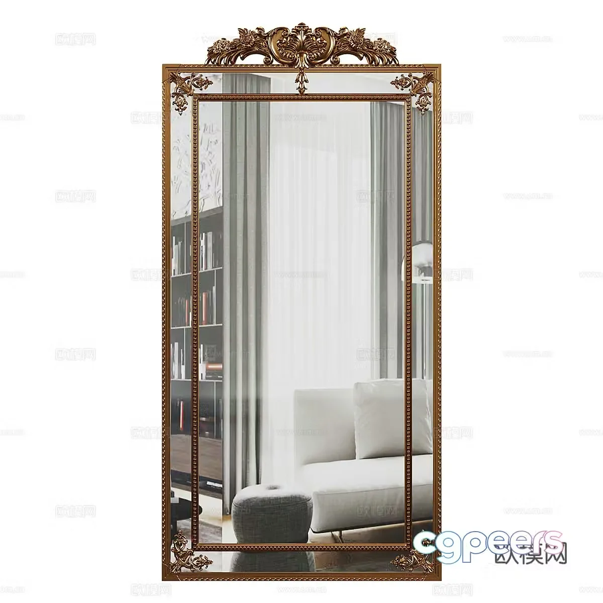 Decorative mirror 3d model