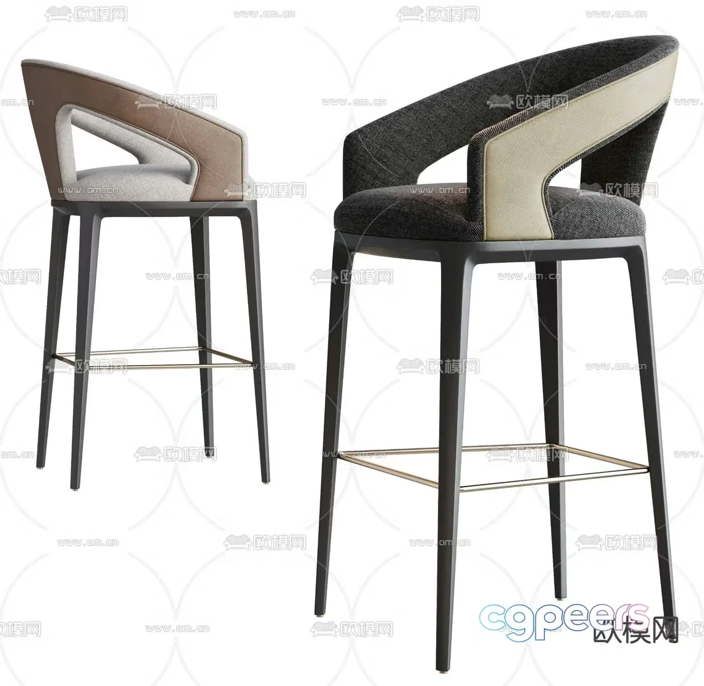 Cosmo bar stool bar stool high stool 3d model