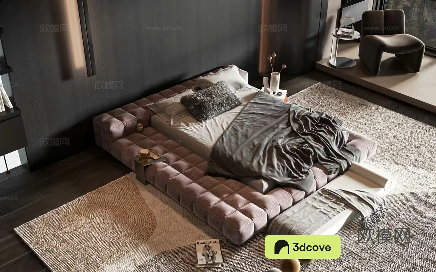 Modern style product bed