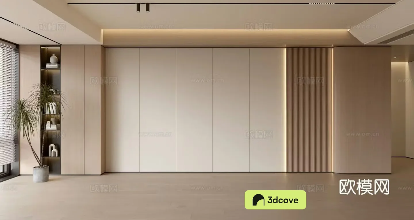 Modern simple sofa background wall modern ornament balcony cabinet living room cabinet wood veneer background wall