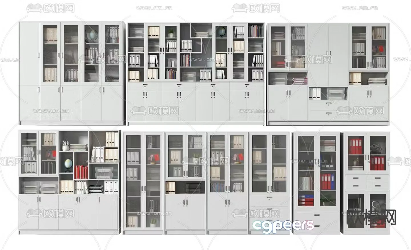 File cabinet filing cabinet information cabinet 3d model