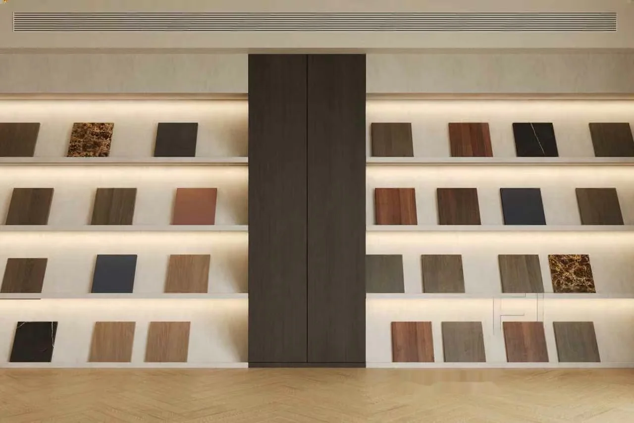 Modern Wall Display 3D Model – 8930 – CORONA Render