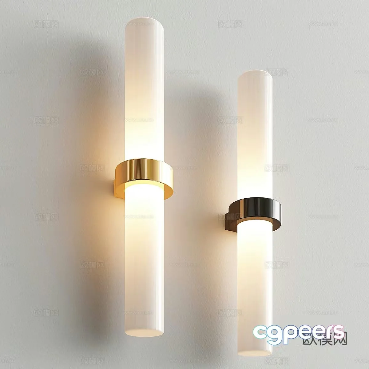 Modern Italian light luxury decorative wall light 3d model