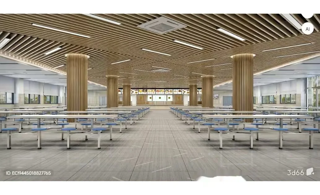 Modern Cafeteria 3D Model – 4305 – VRAY Render
