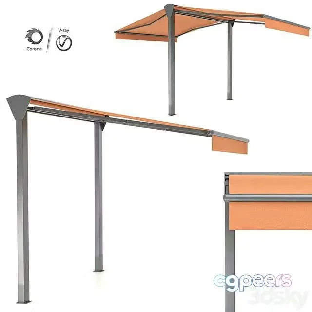 3ds Max Free – Pergola Awning
