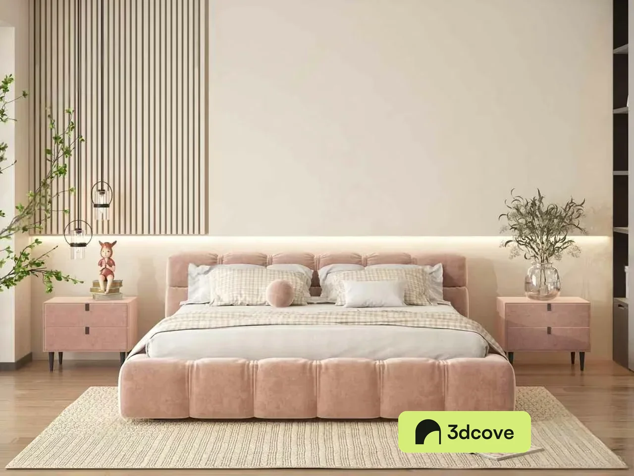 Modern Beige Bed