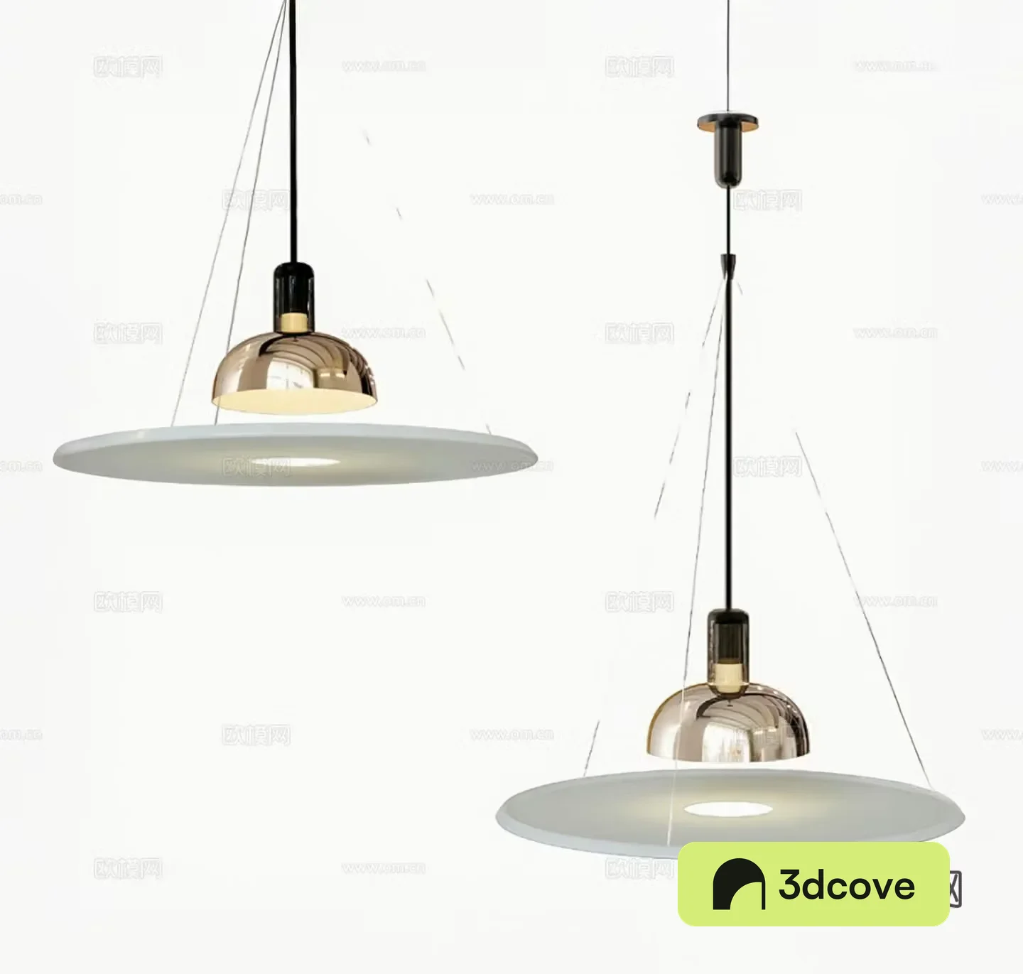 Frisbi straw hat chandelier bedside chandelier