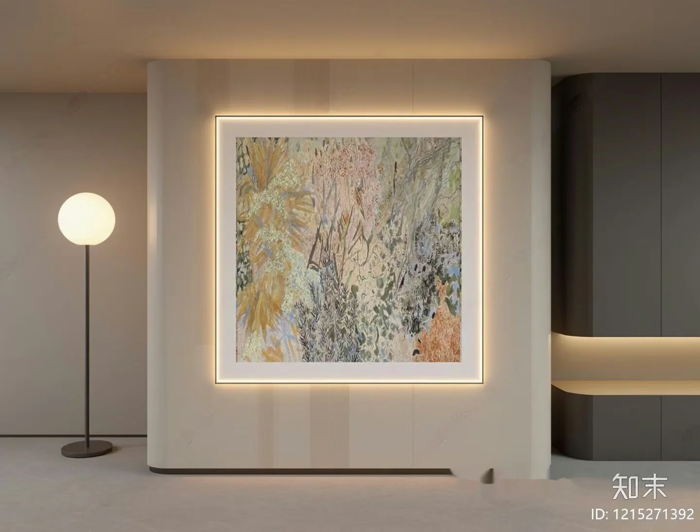 Modern Art Piece 3D Model – 11711 – VRAY Render