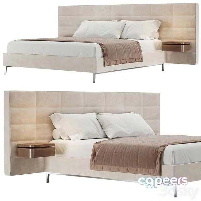 3ds Max Free – VOLAGE EX S NIGHT Bed By Cassina