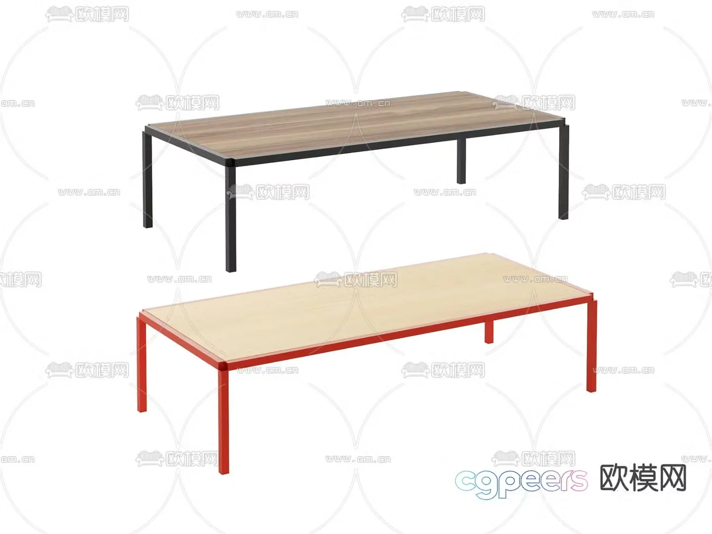 Modern coffee table 3d model