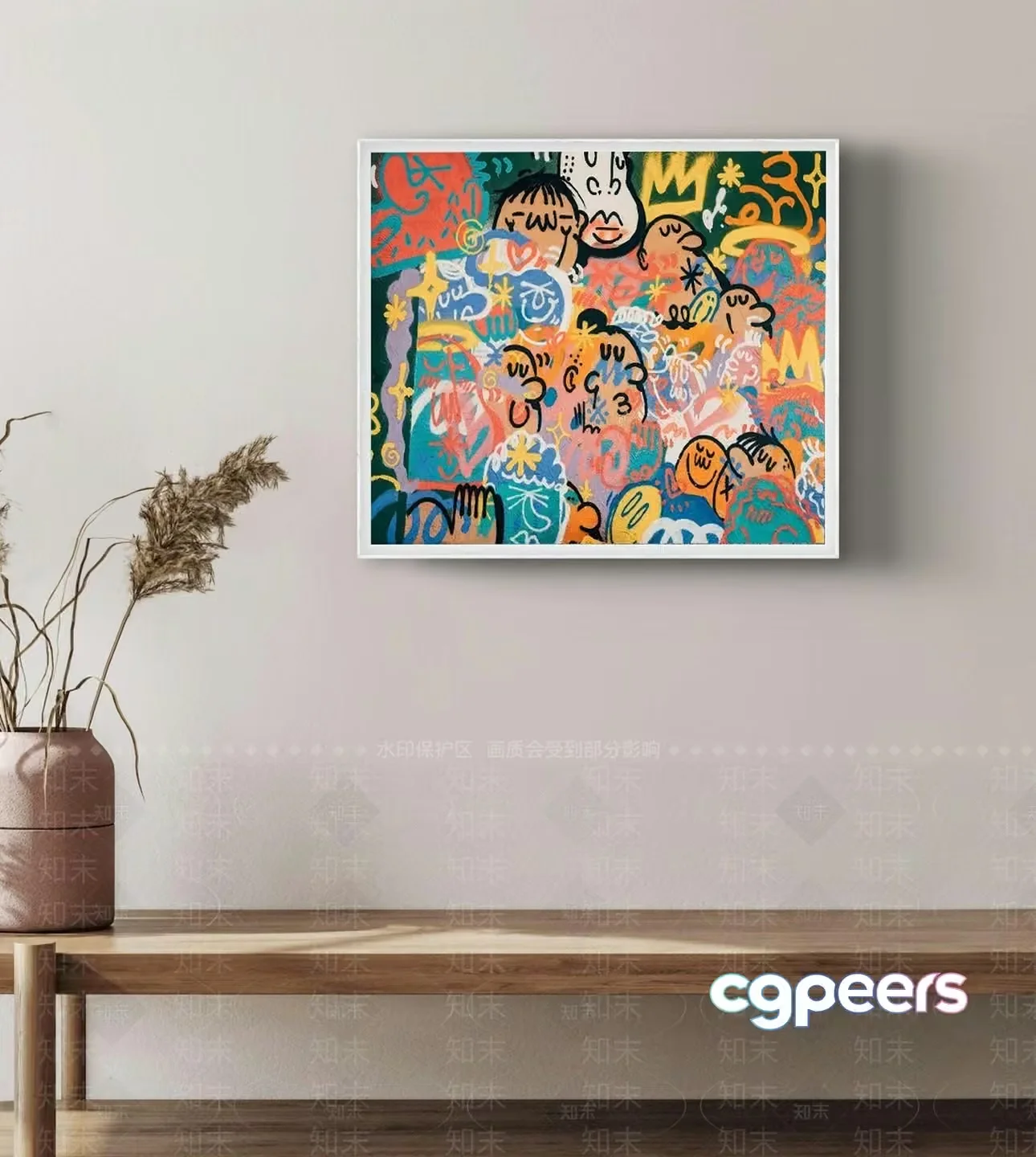 Modern Art Piece 3D Model – 3833 – VRAY Render