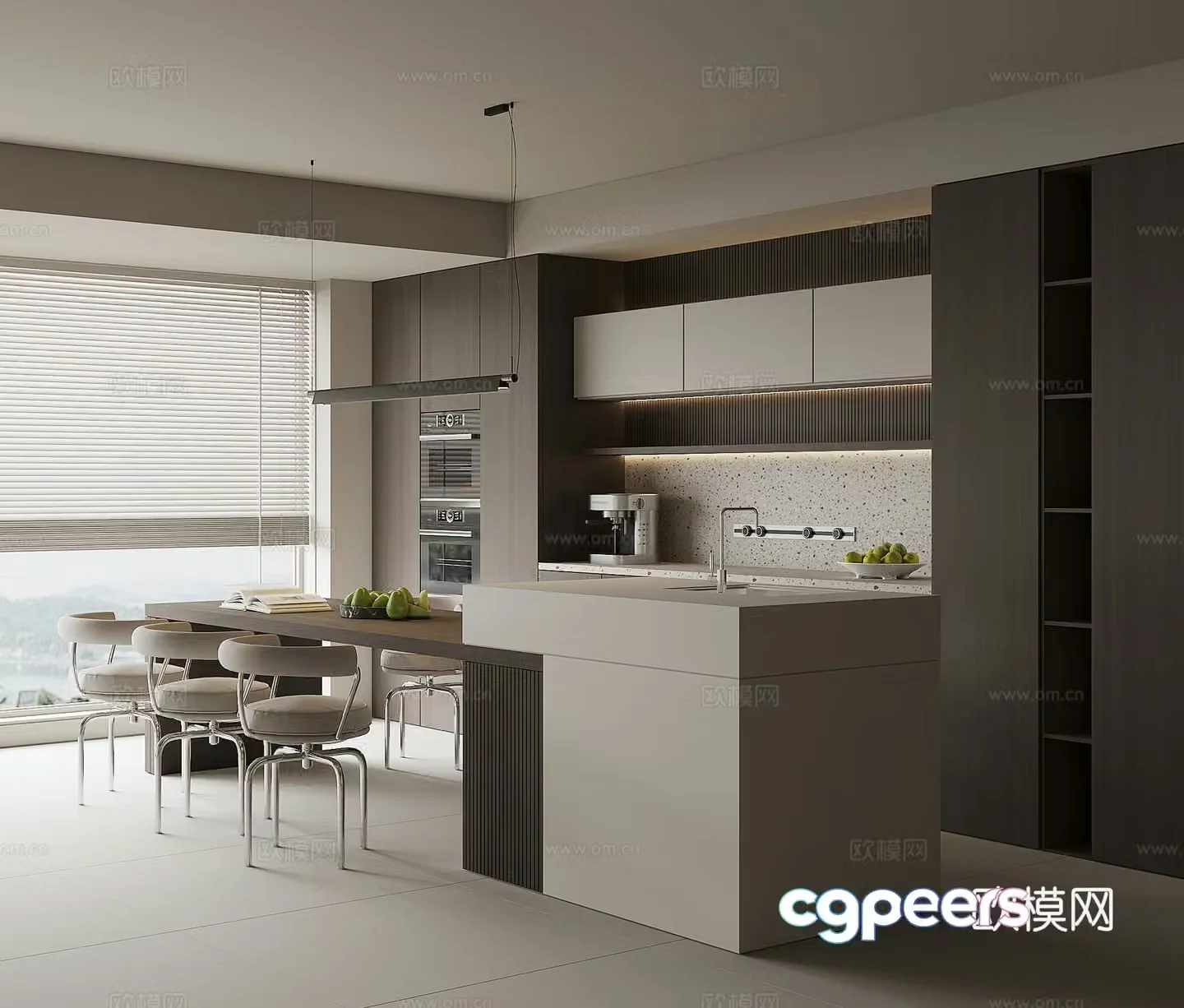 Modern Nakajima Restaurant 3D Model