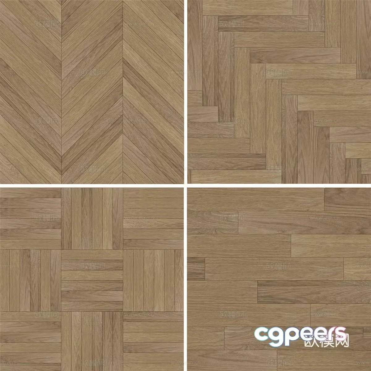Laminate floor solid wood floor 3d model
