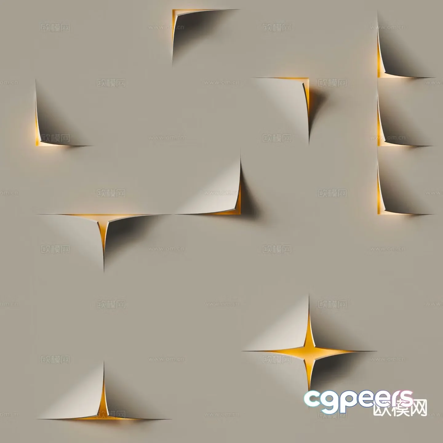 Modern wall lamp plaster lamp 3d model