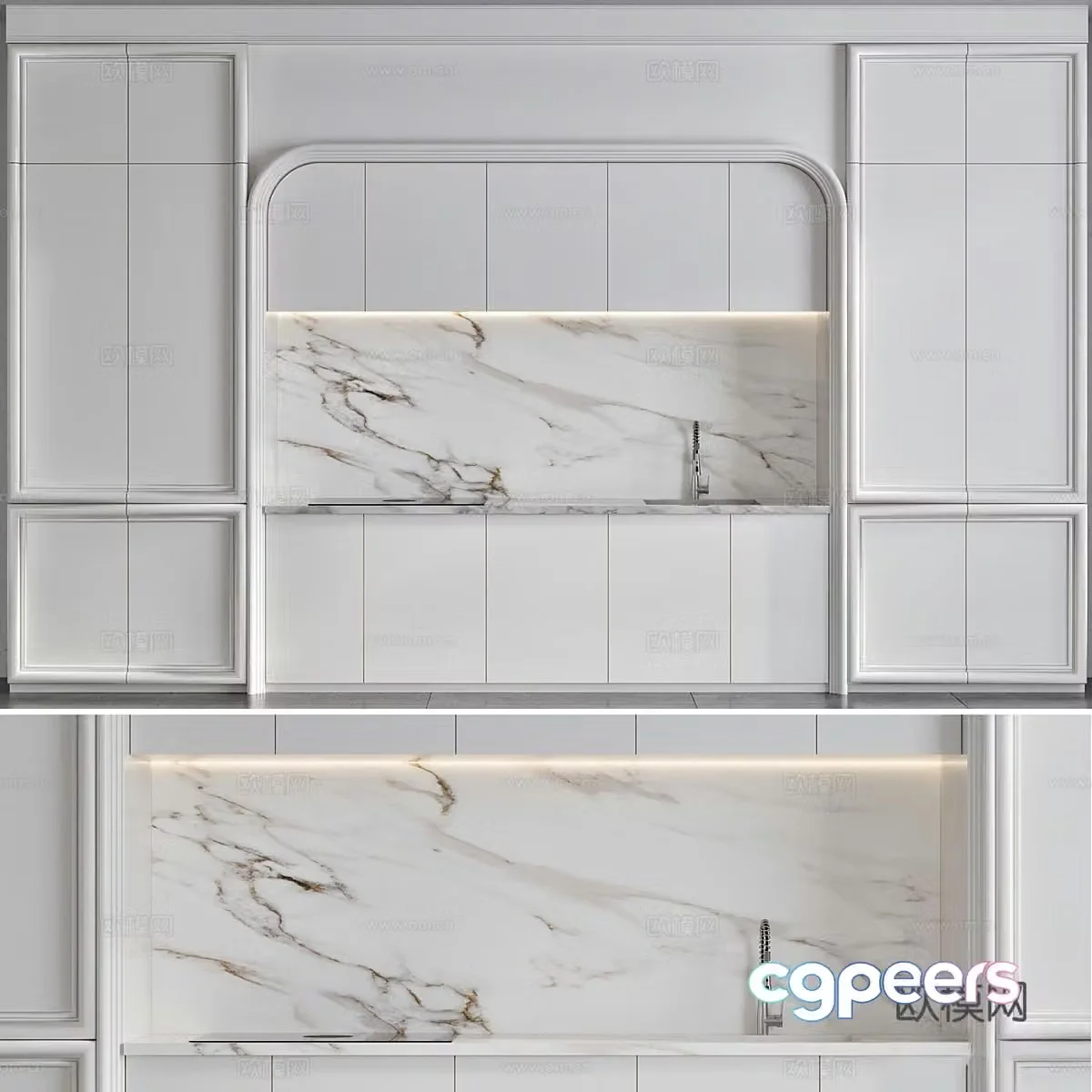 Modern cabinet 3d model