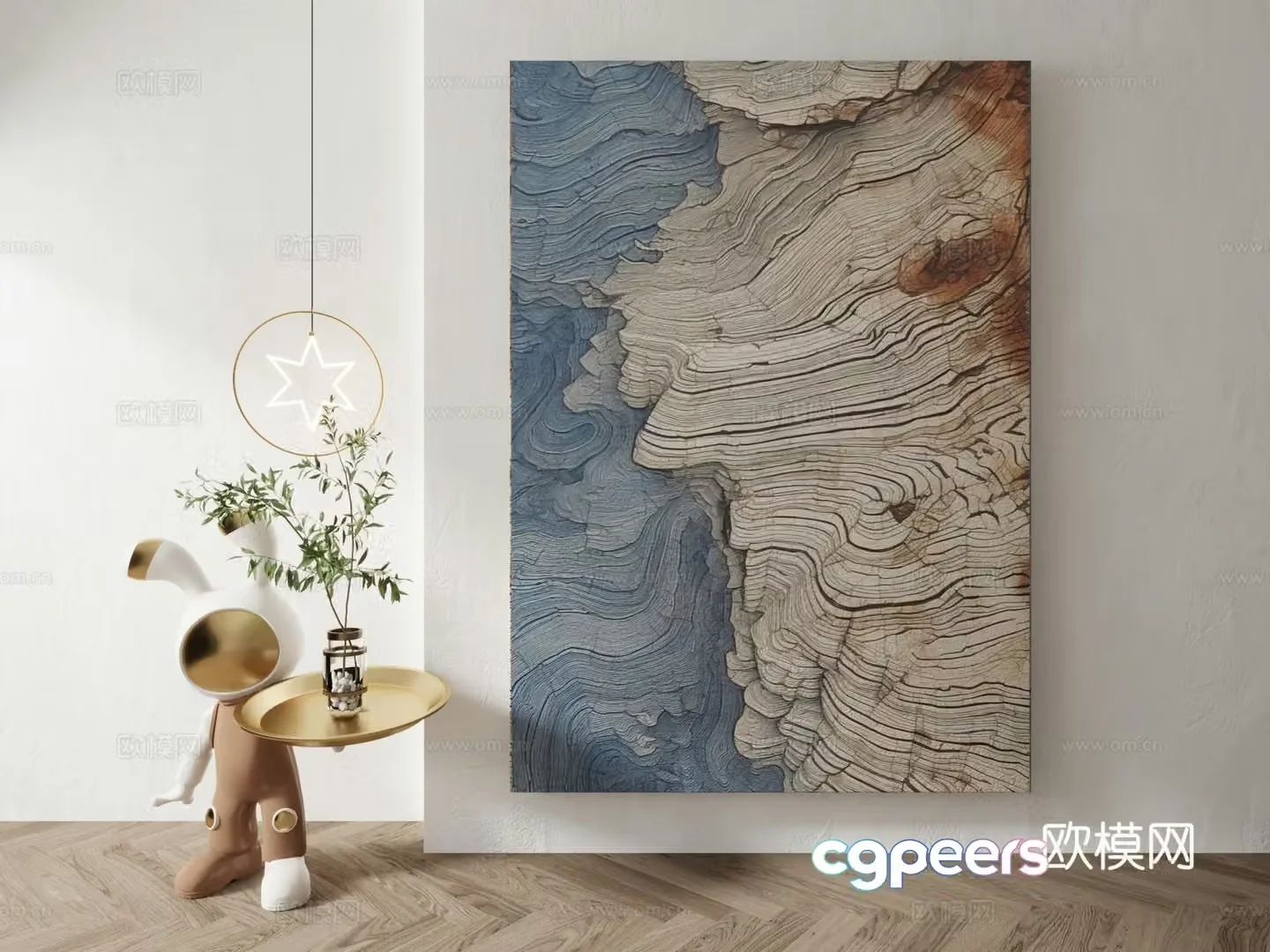 Modern decorative painting 3d model