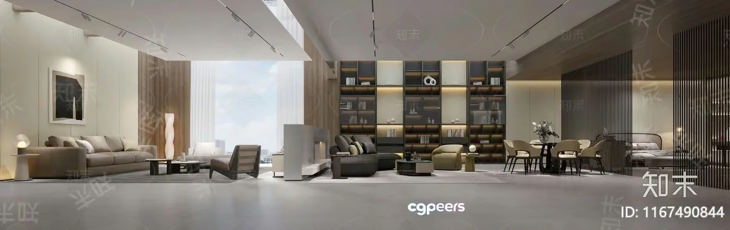 Modern Living Room 3D Model – 10385 – VRAY Render