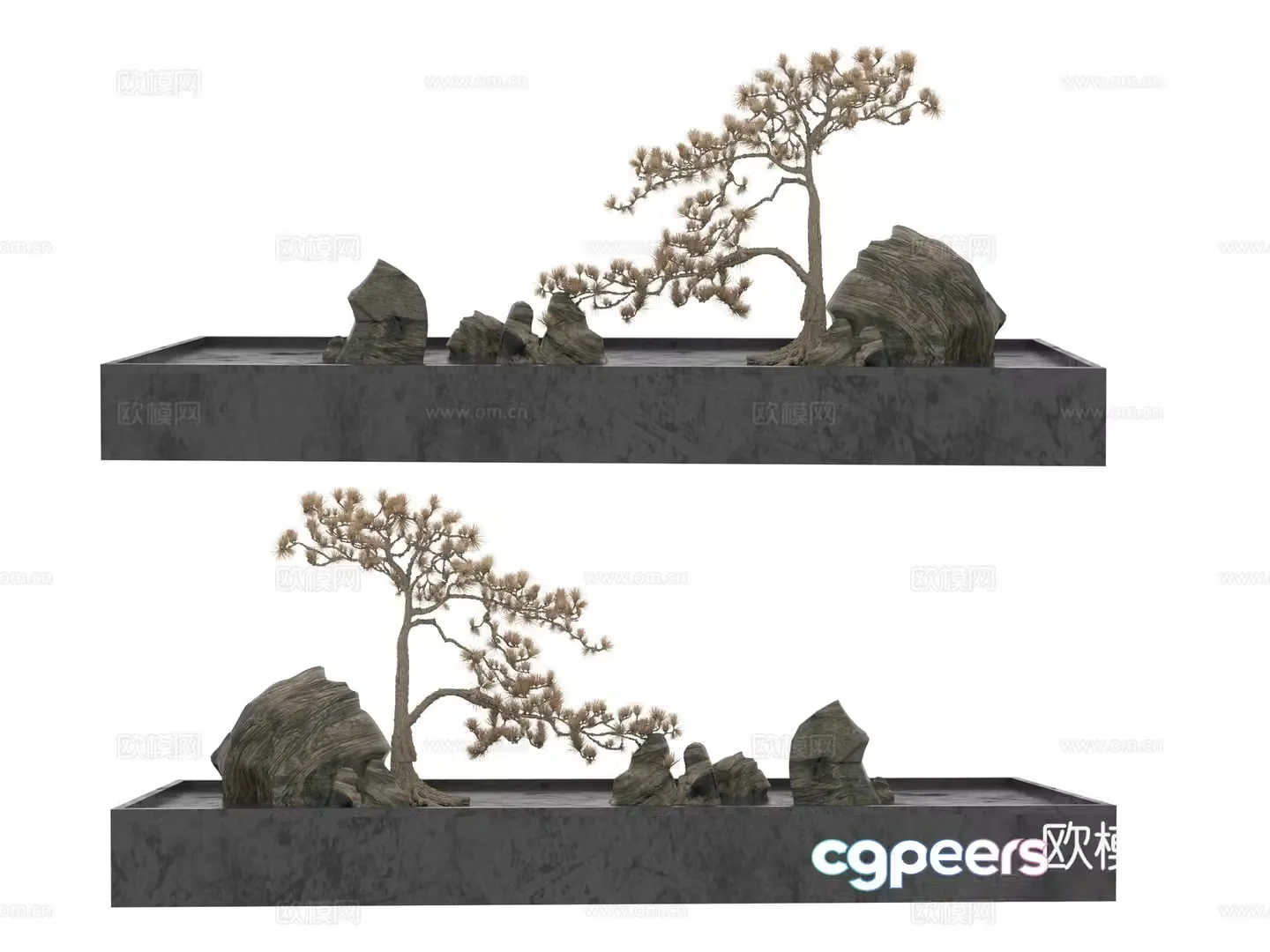 Stone rockery 3d model