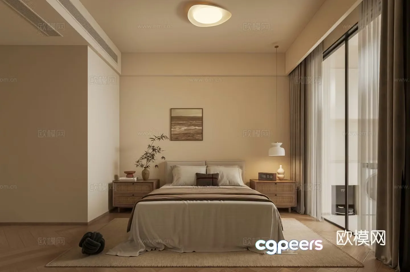 Wasabi bedroom 3d model