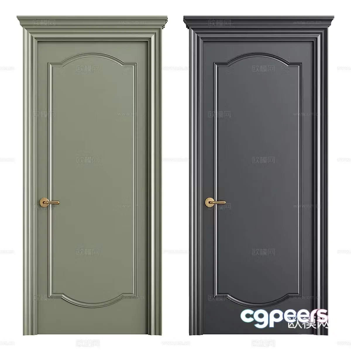 French suit door 3d model