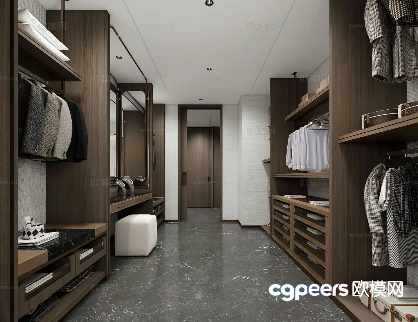 Modern cloakroom 3d model