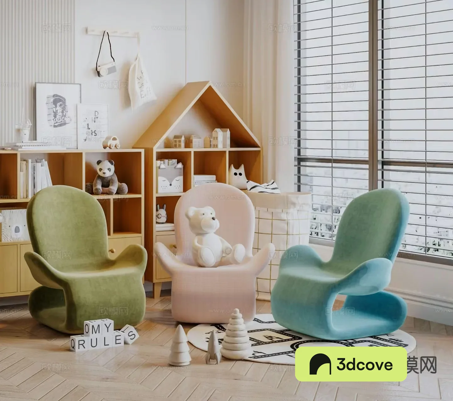 Cream style leisure chair children’s chair