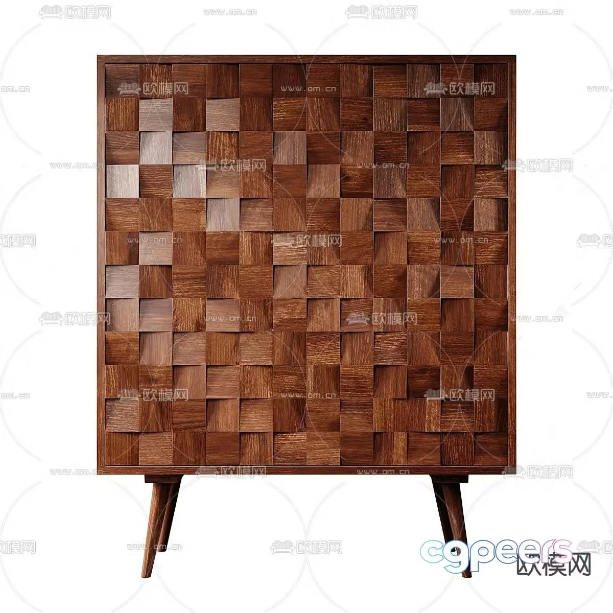 Nordic bedside table 3d model