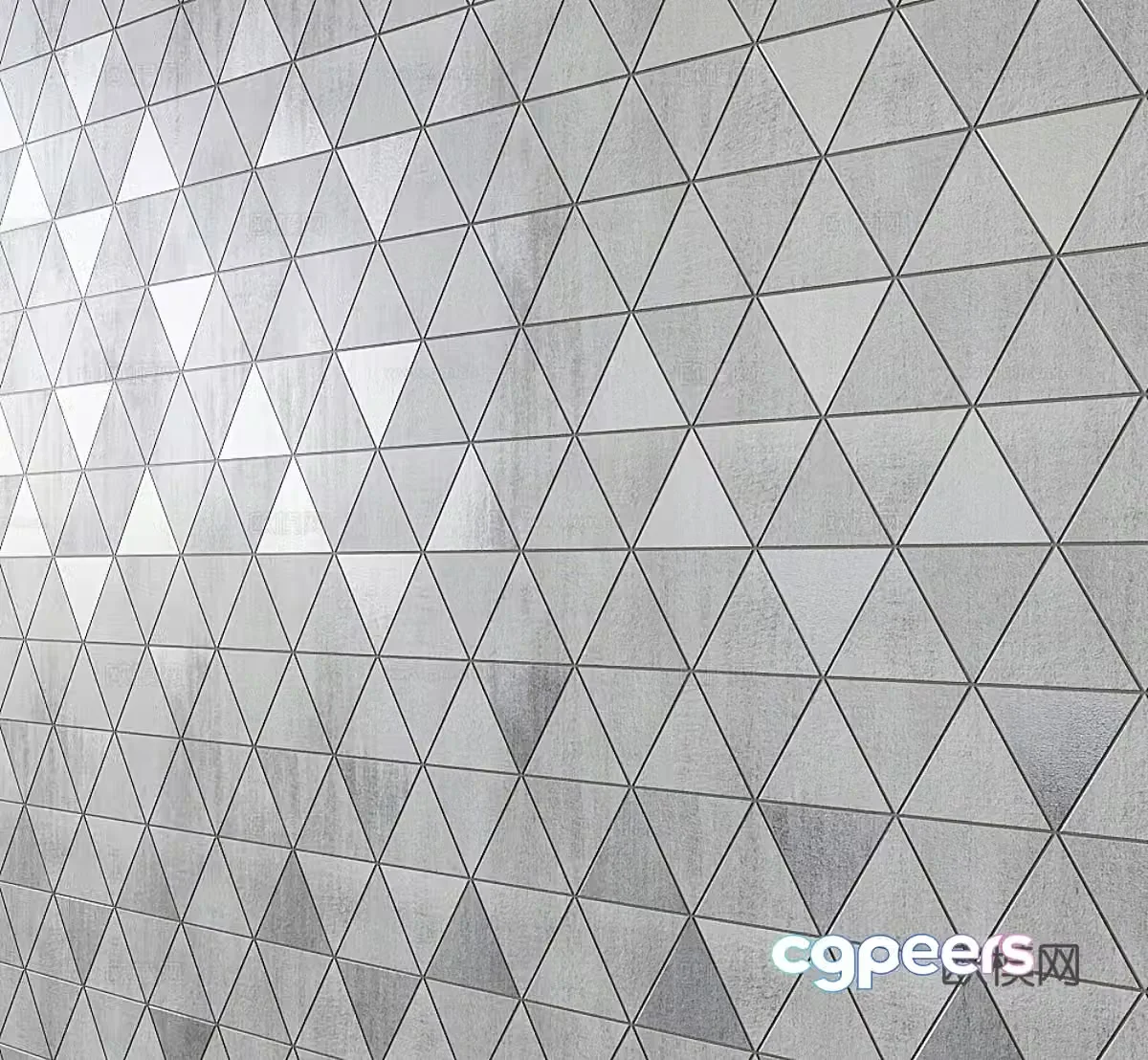 Mosaic wall tiles retro wall tiles rhombus wall tiles 3D model
