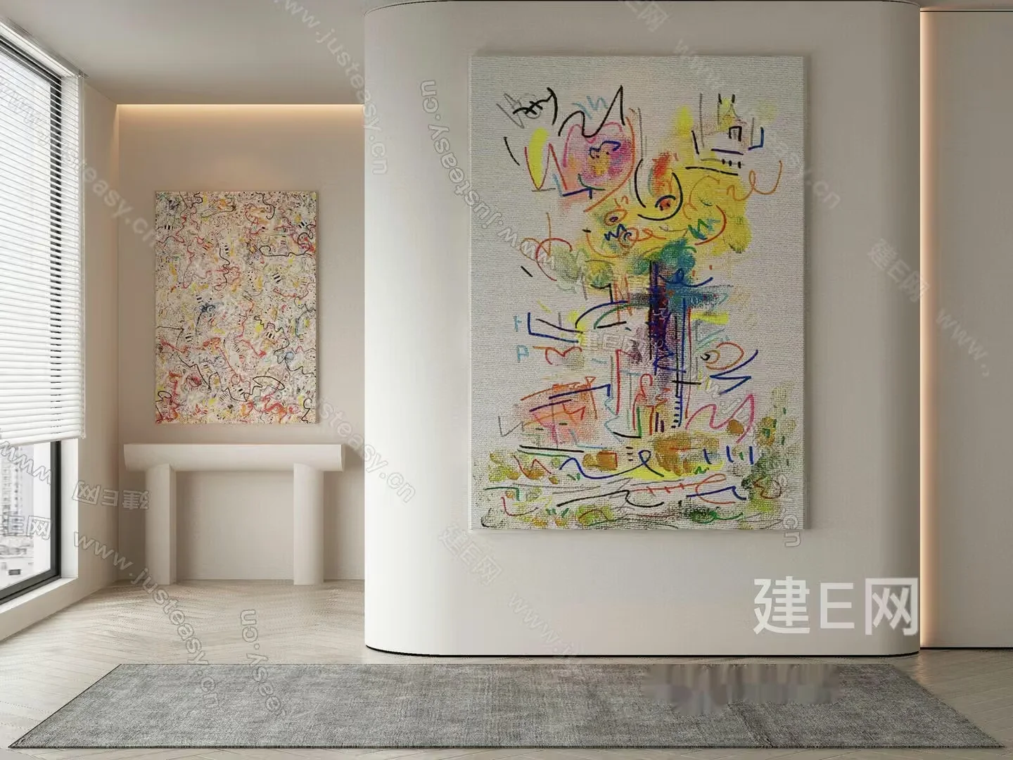 Modern Art Gallery 3D Model – 16360 – VRAY Render
