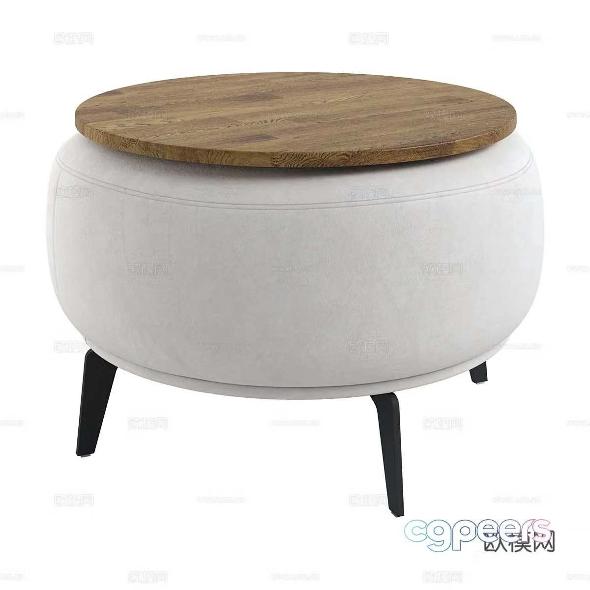 Nordic simple sofa stool sofa stool simple low stool 3D model