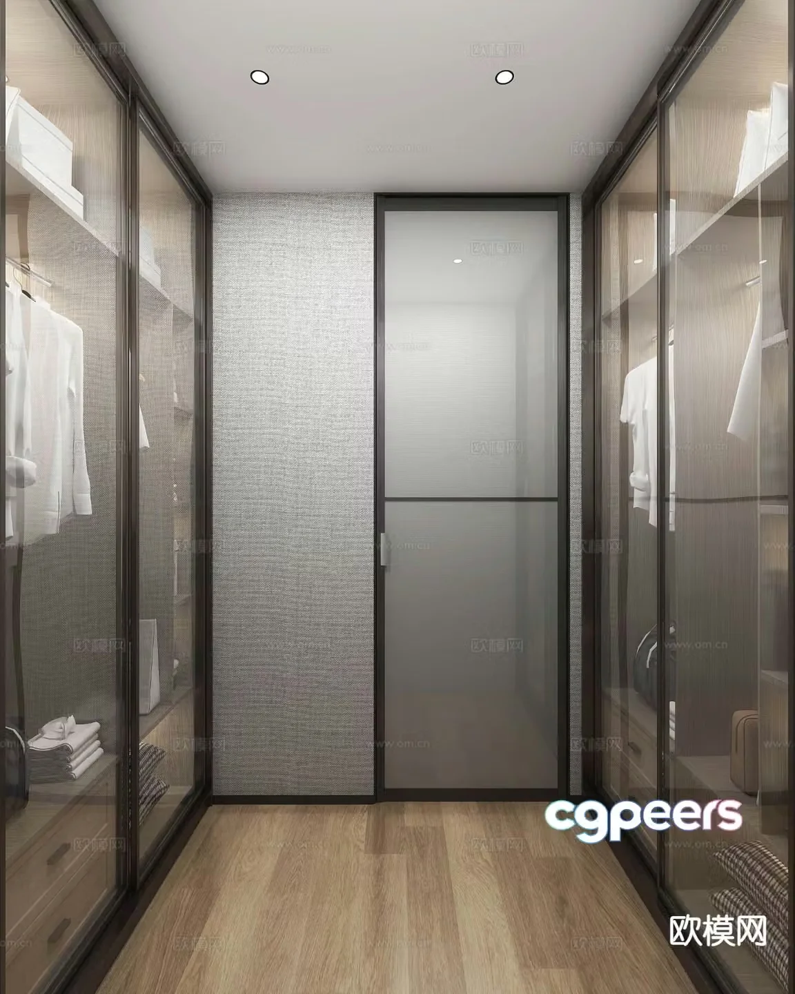 Modern cloakroom 3d model
