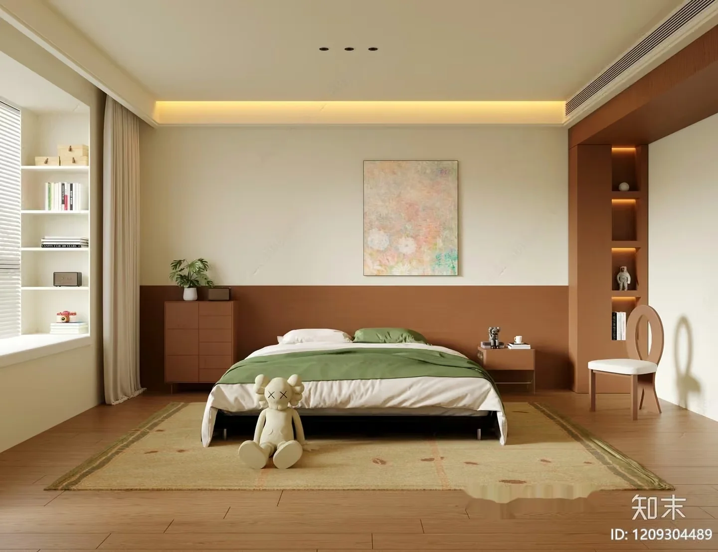 Cozy Bedroom 3D Model – 3886 – VRAY Render