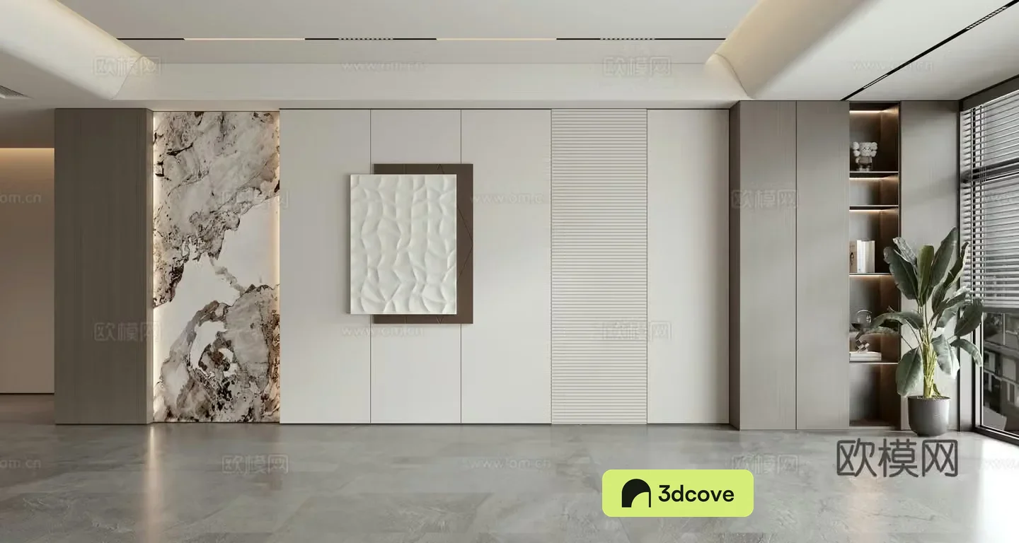 Modern sofa background wall