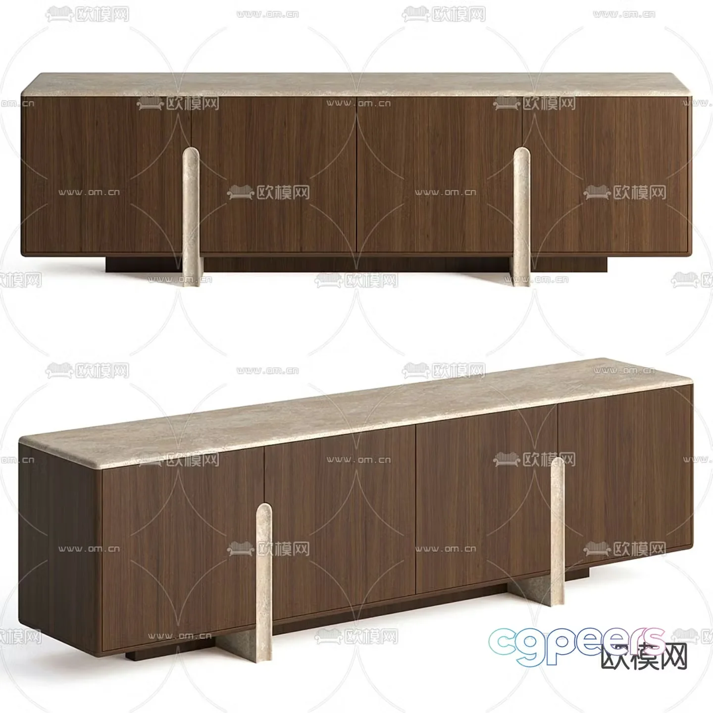 Modern TV cabinet 3d model