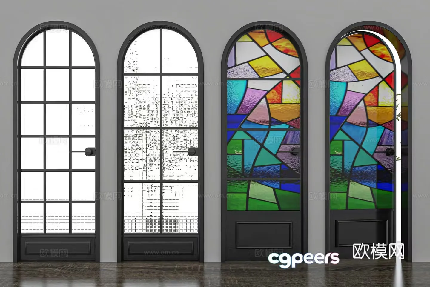 French retro door 3d model