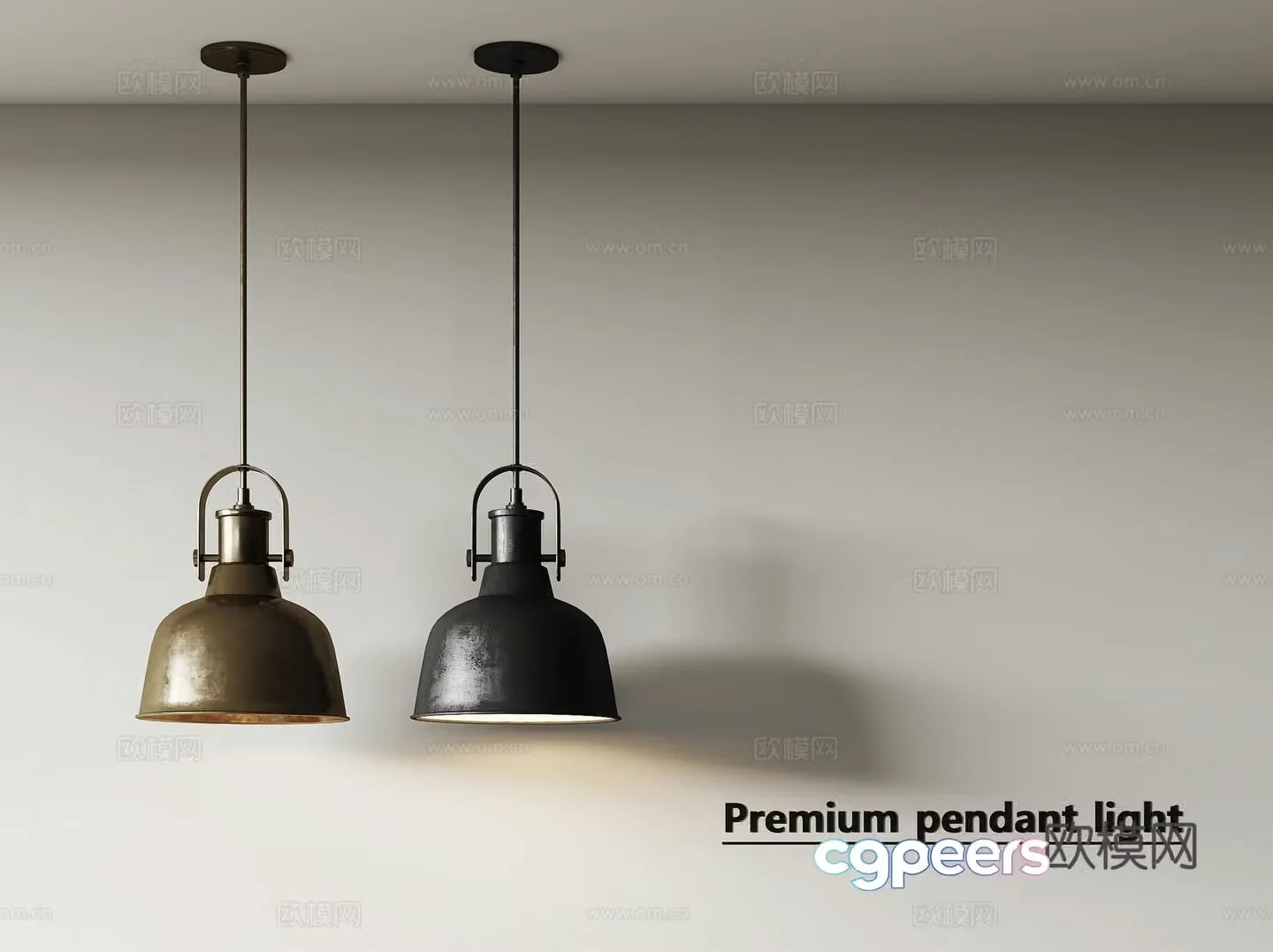 Retro small chandeliers restaurant chandeliers bar chandeliers 3d model