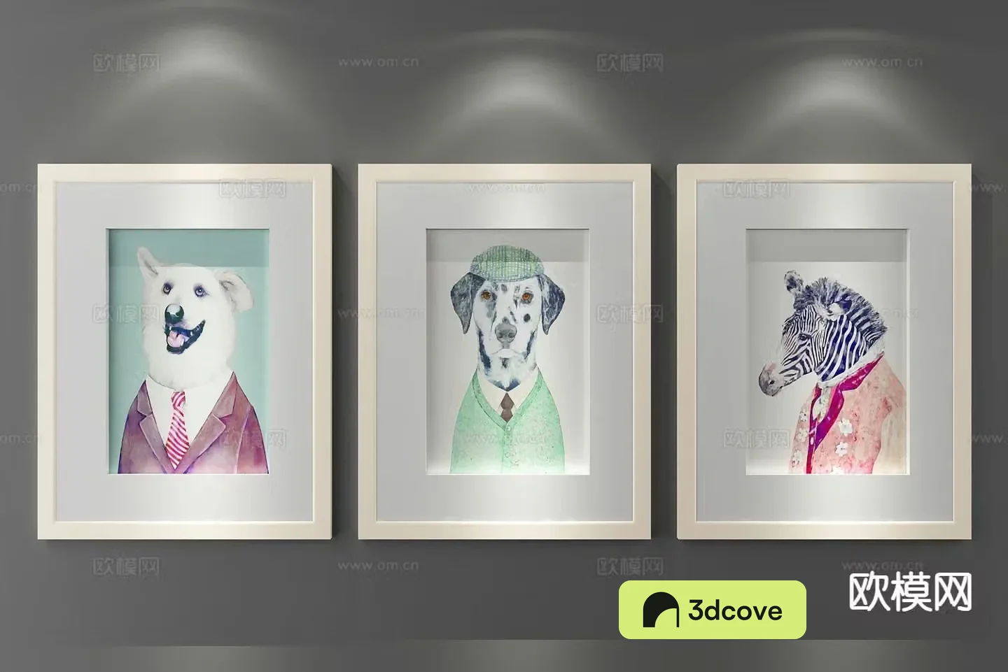 Decorative painting animal painting cartoon hanging painting