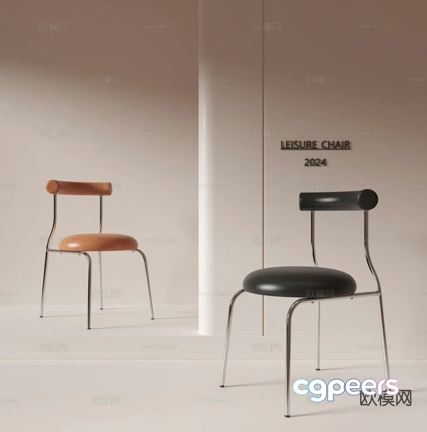 Medieval style dining chair 3d model