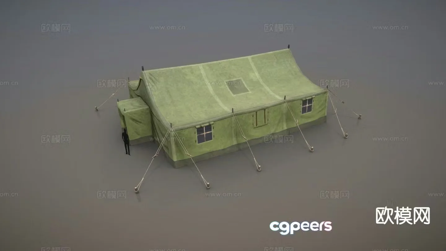 military tent d model