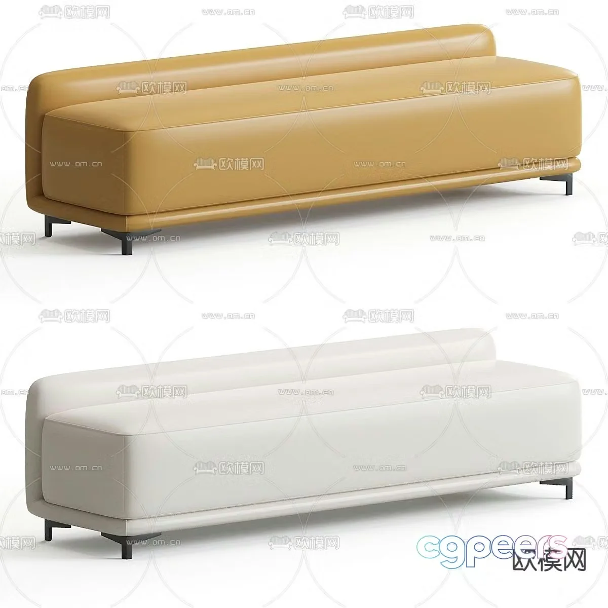 Office sofa public sofa 3d model