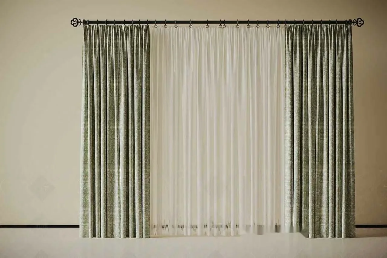 Light-Colored Curtains 3D Model – 5816 – VRAY Render