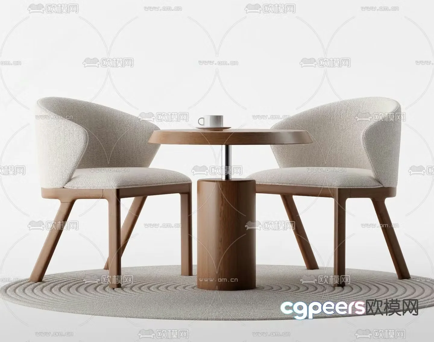 Leisure tables and chairs coffee tables and chairs 3d model