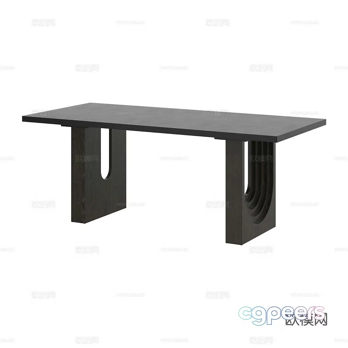 Modern dining table 3d model