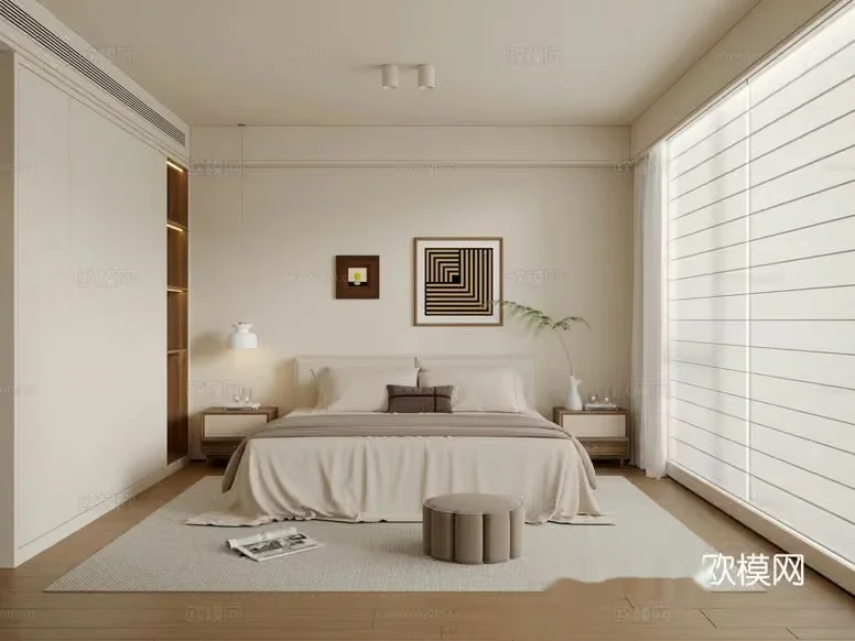 Modern Bedroom 3D Model – 23737 – VRAY Render