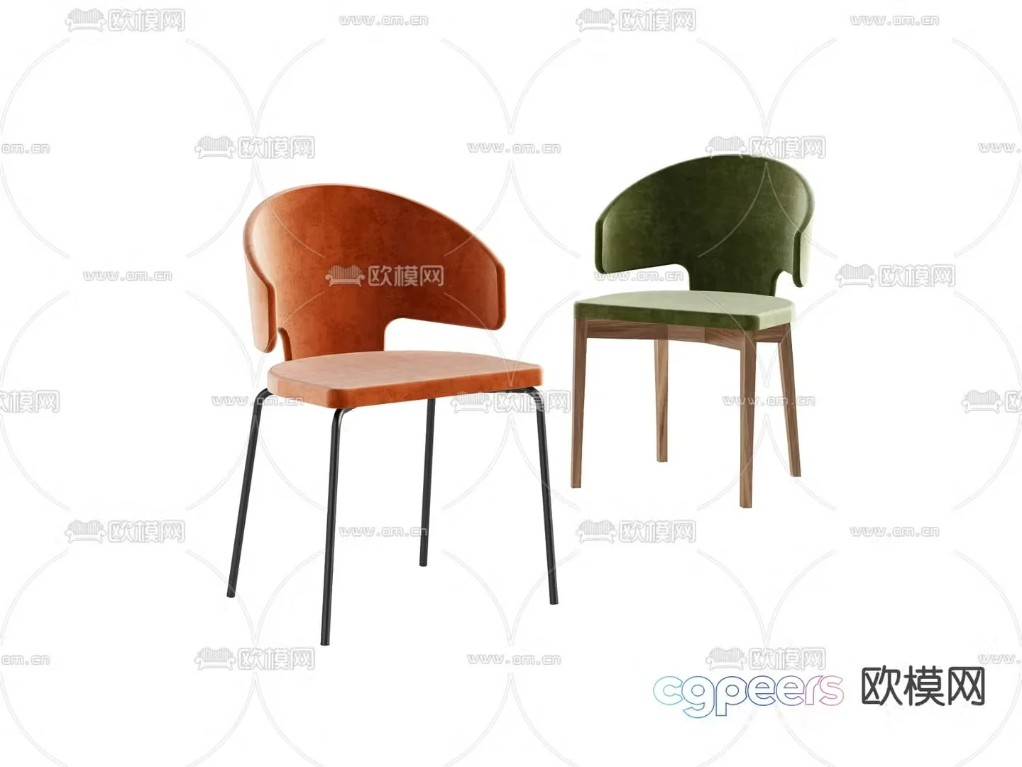 Modern chair Dining chair 3d model