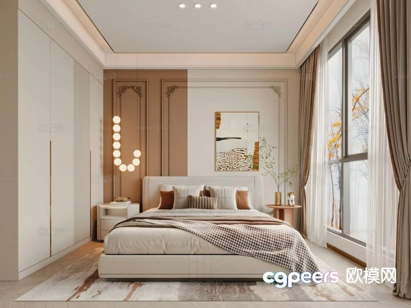 French bedroom second bedroom 3d model