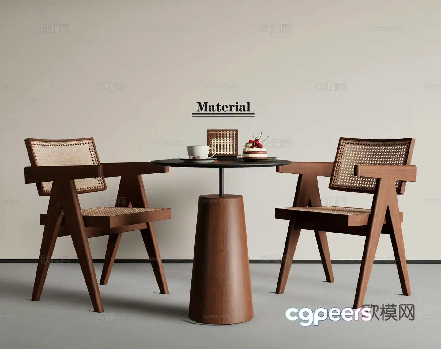 Medieval leisure tables and chairs coffee table and chairs 3d model
