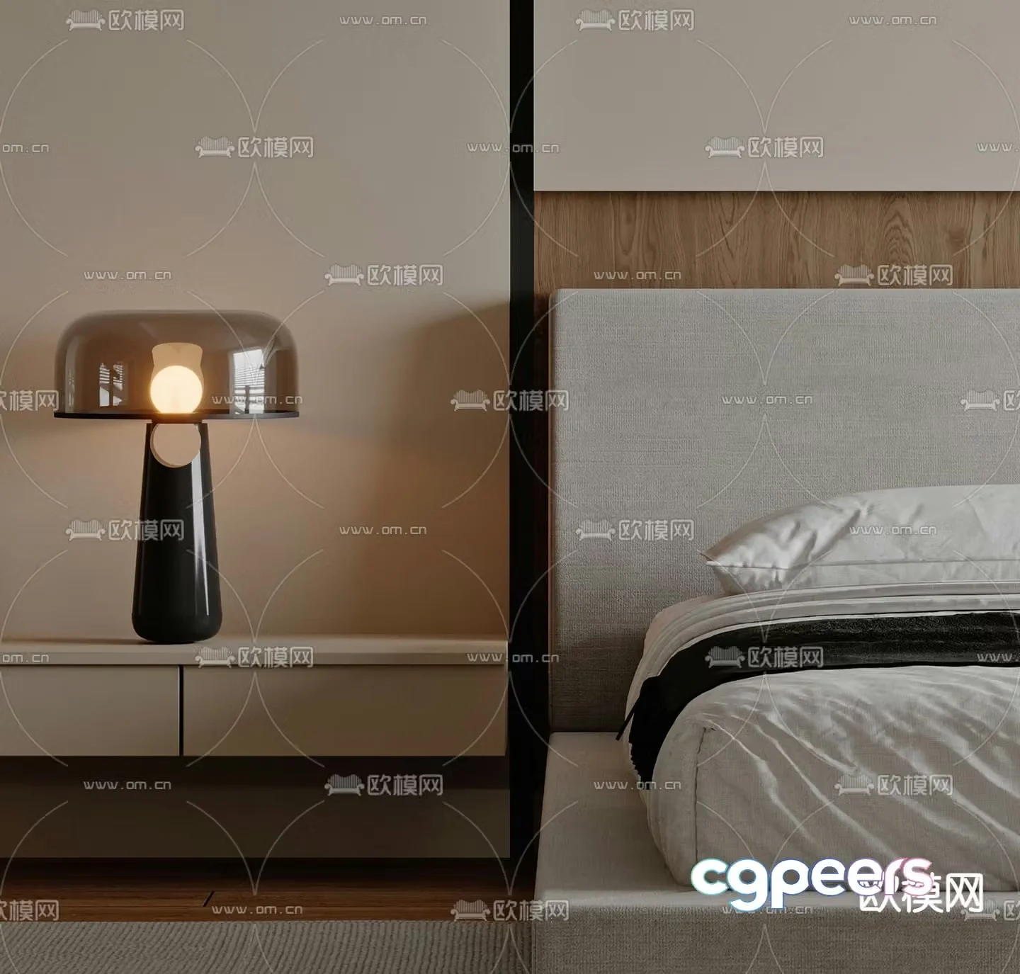 Modern desk lamp 3d model