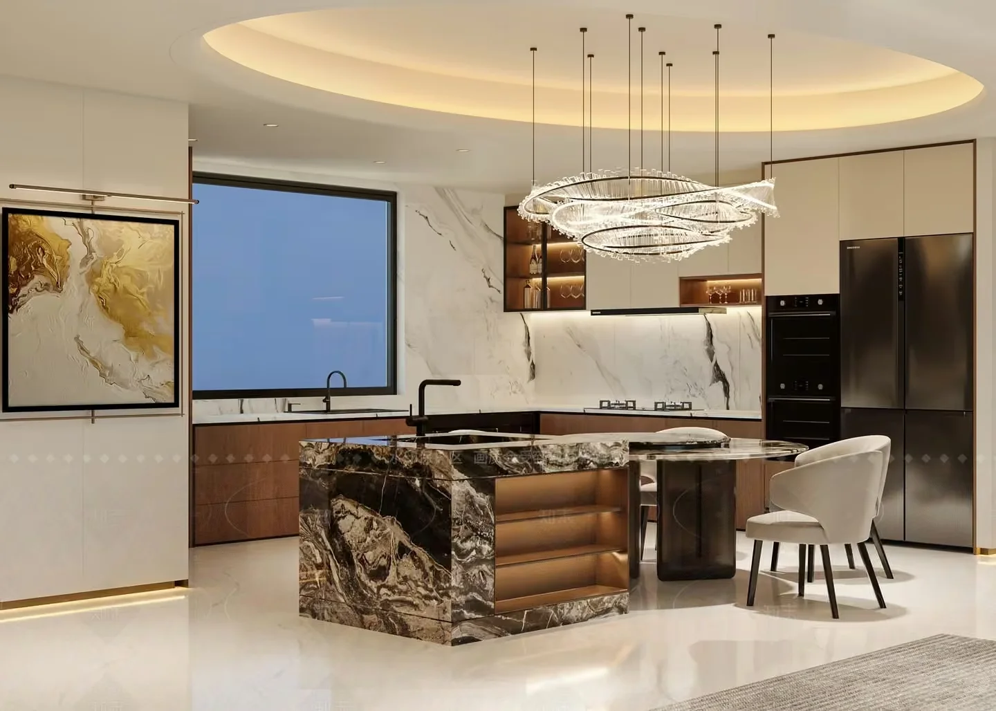 Modern Kitchen 3D Model – 6159 – VRAY Render