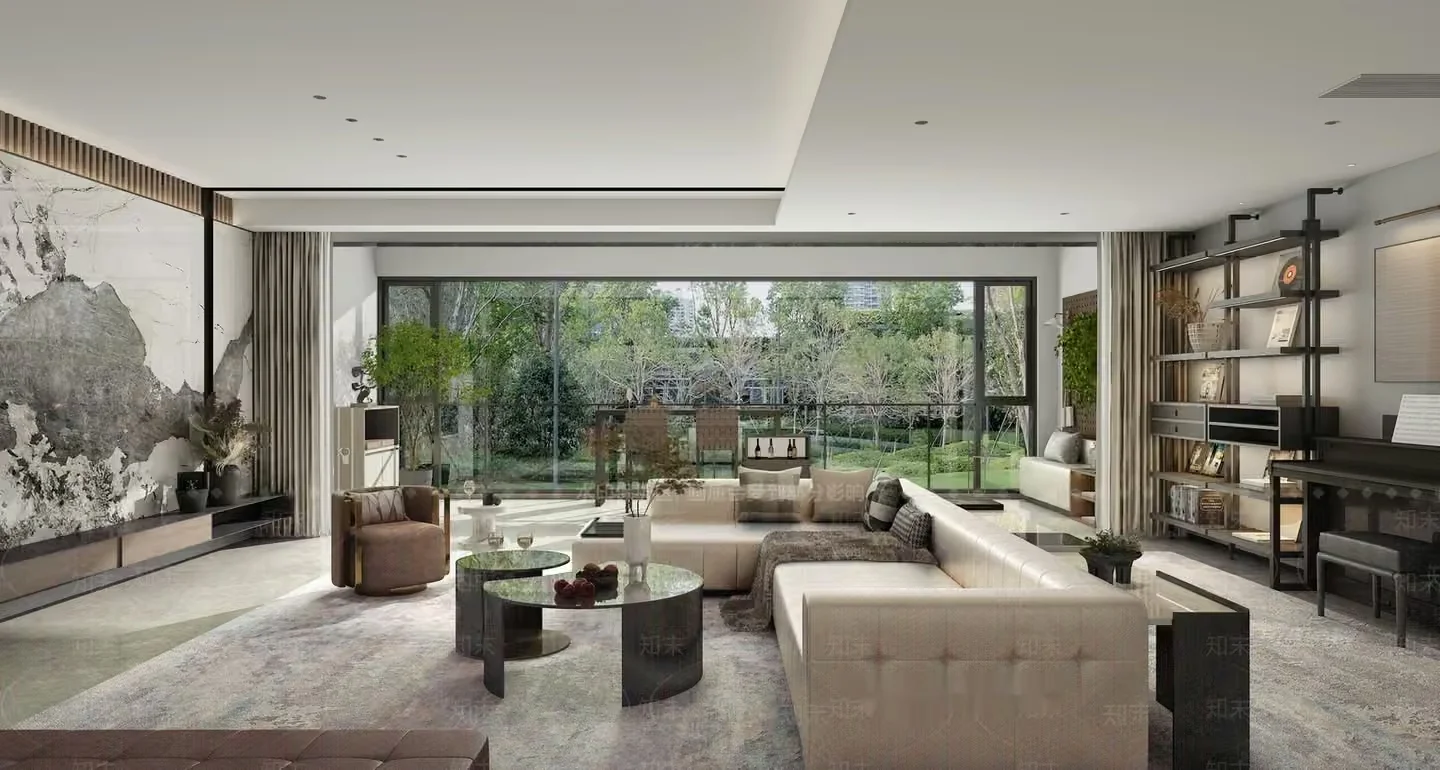 Modern Living Room 3D Model – 5181 – VRAY Render
